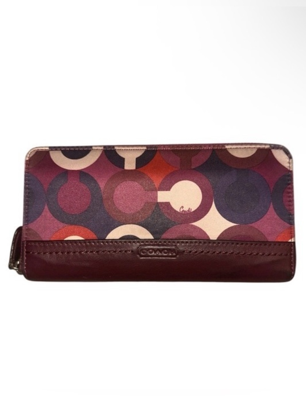 COACH - Park Signature C Accordian Zip Wallet EUC